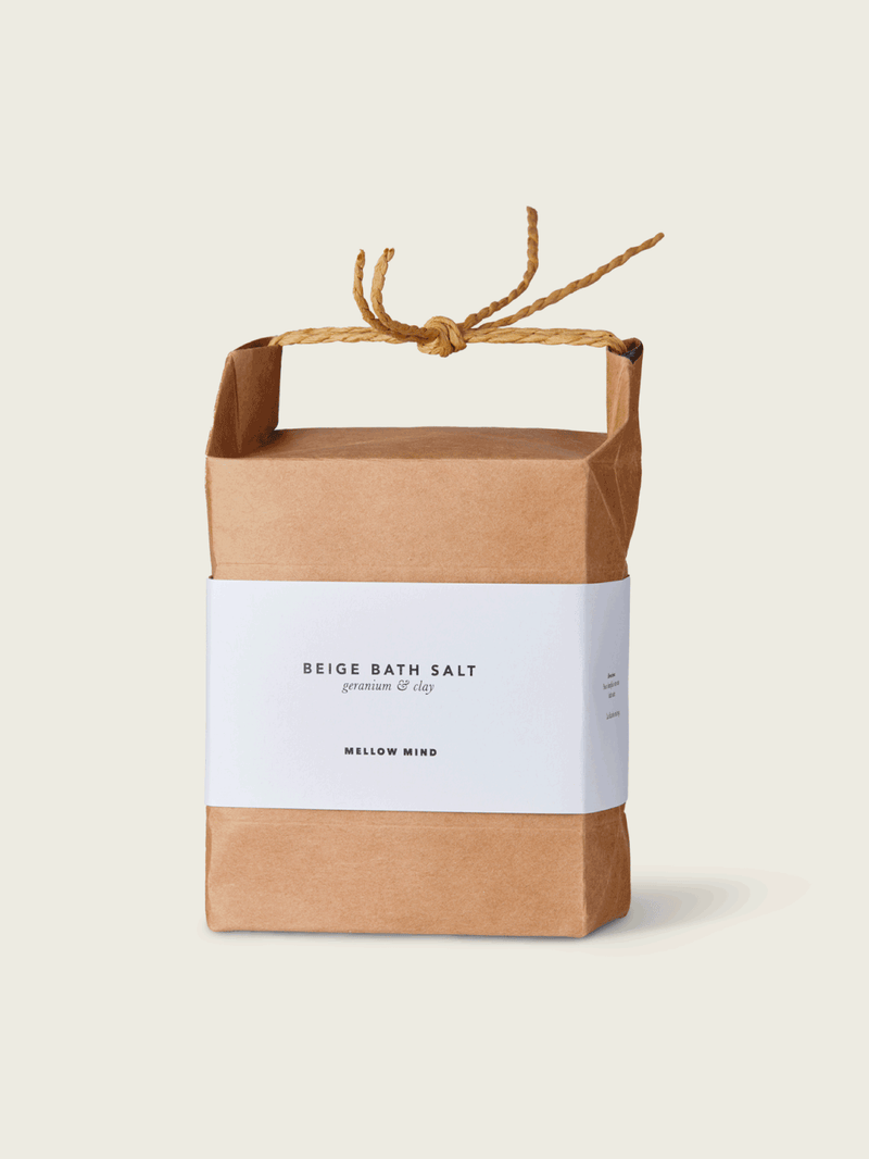 Beige Clay Bath Salt/Geranium, 350 g.