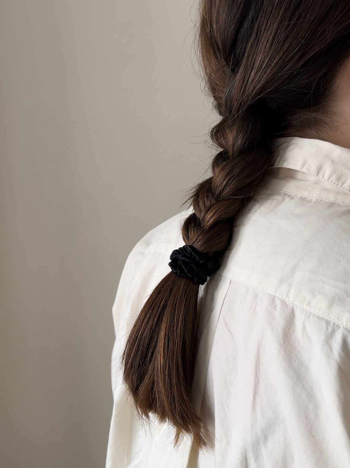 3-Pack Silk Scrunchie No. 1 - Black