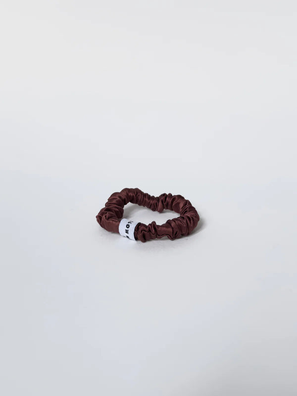 3-Pak Silk Scrunchie No. 1 - Brown